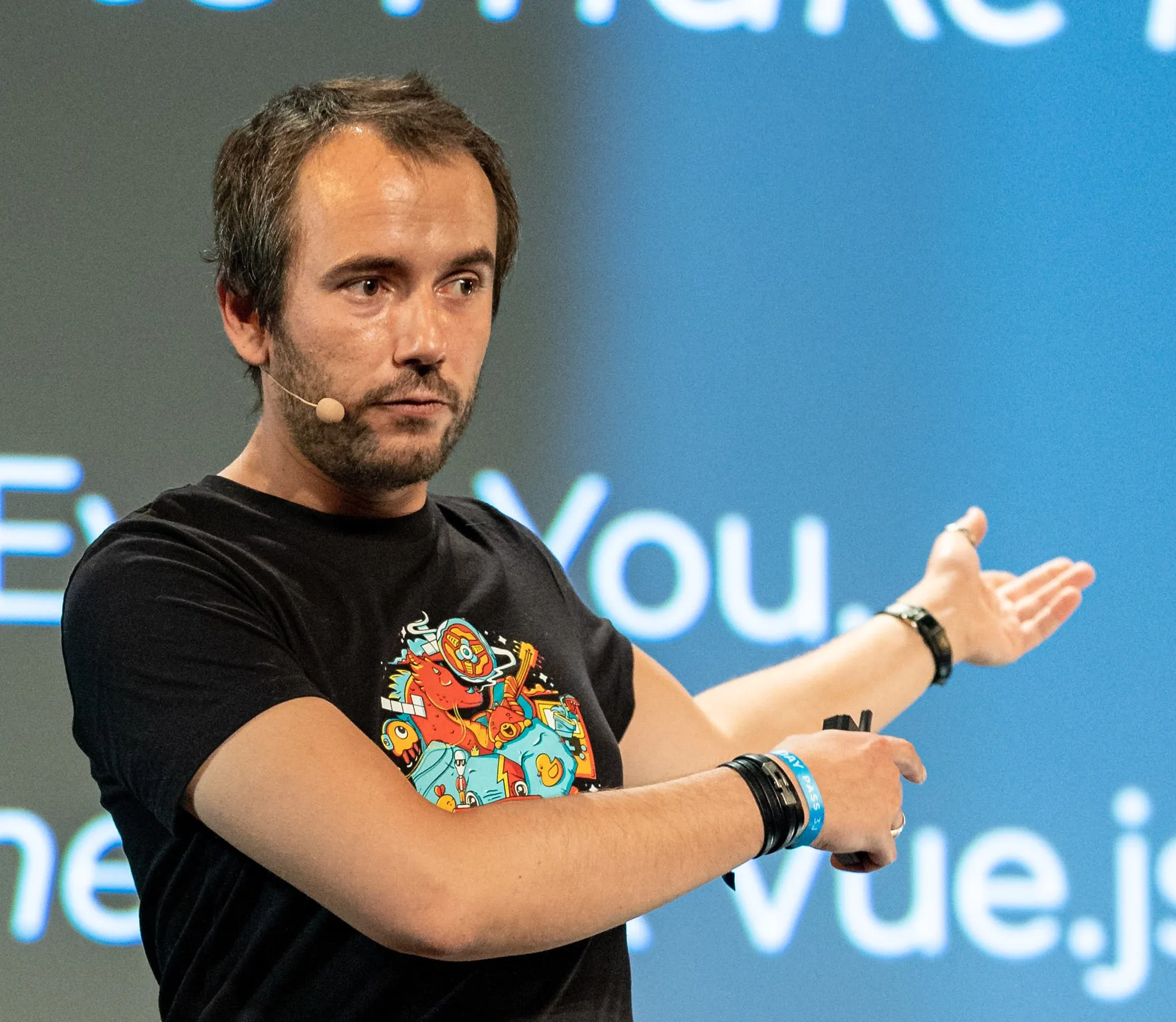 Michel TOMAS speaking at Web2Day